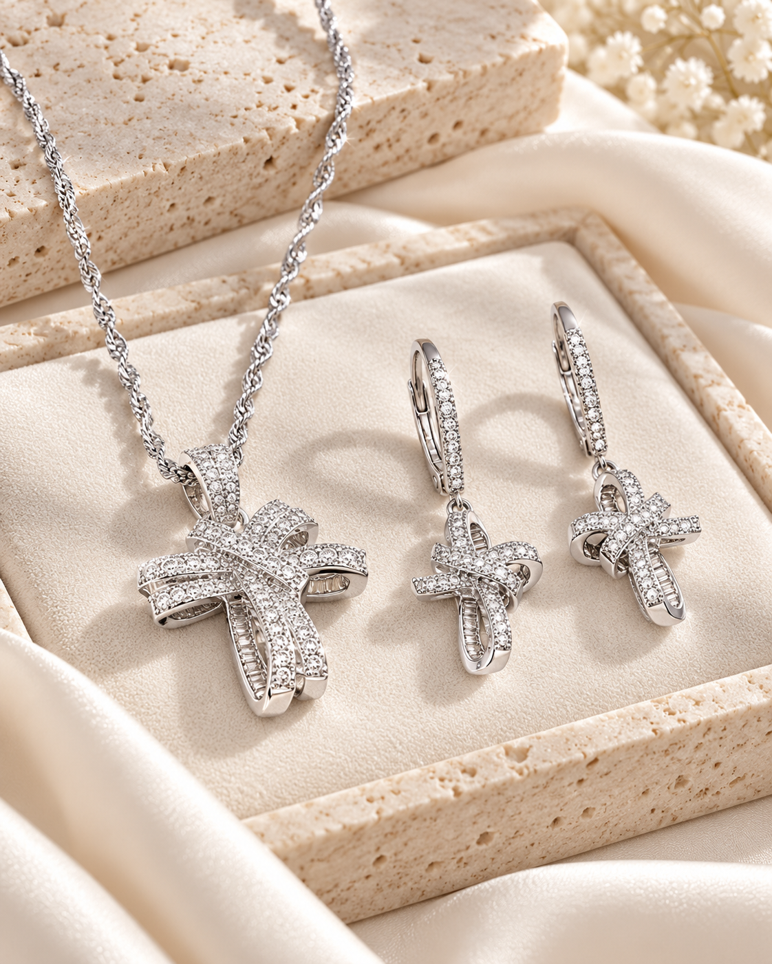 Celeste Cross Jewelry Set