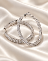 Stella Pavé Hoop Earrings