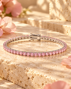 Rosa Luce Tennis Bracelet